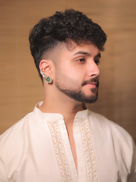 Shubodh Green Men's Earcuff
