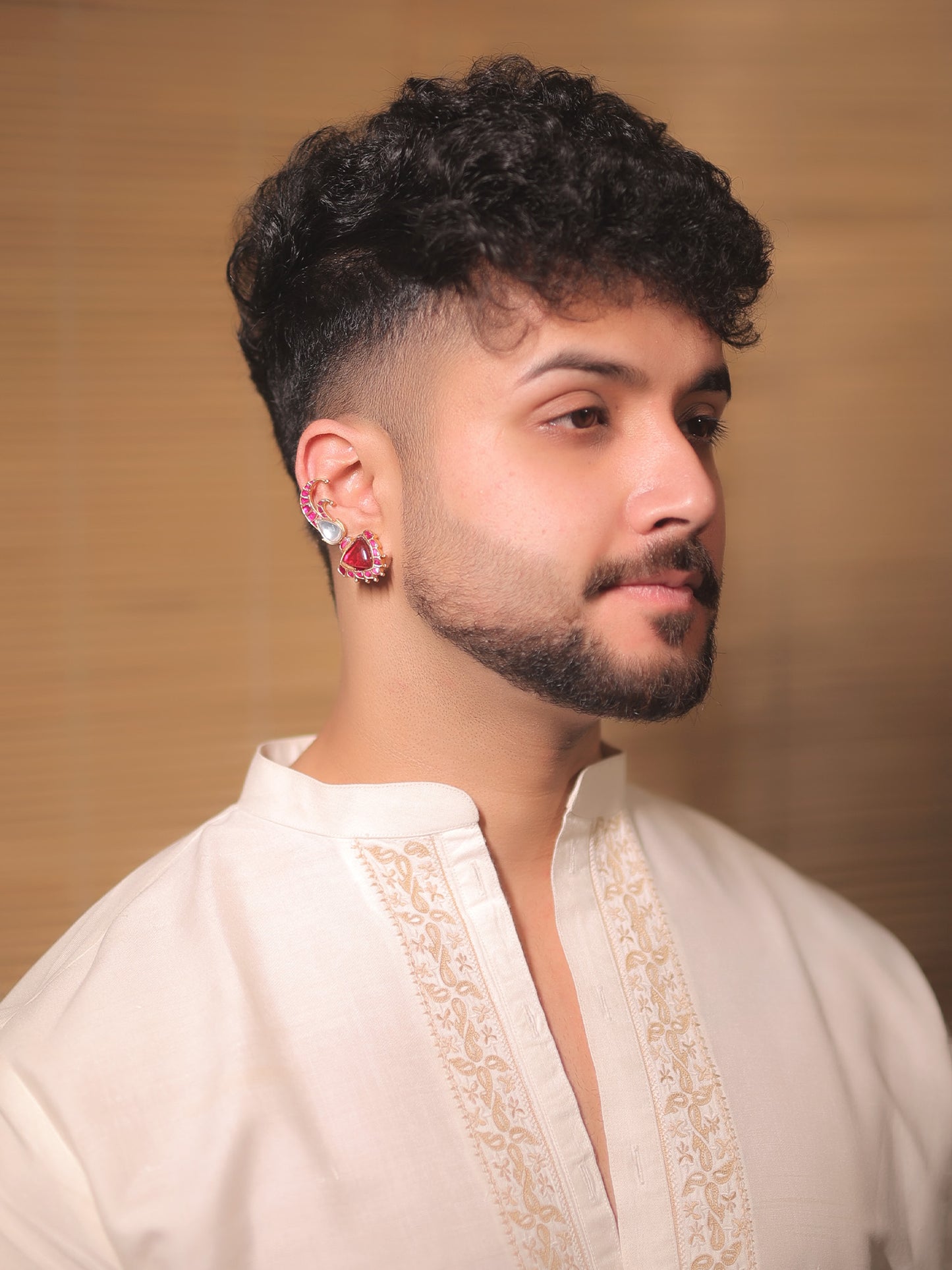 Rudransh  Ruby Men's Earcuff