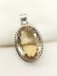 Parvya Yellow 92.5 Silver Citrine Stone Pendal