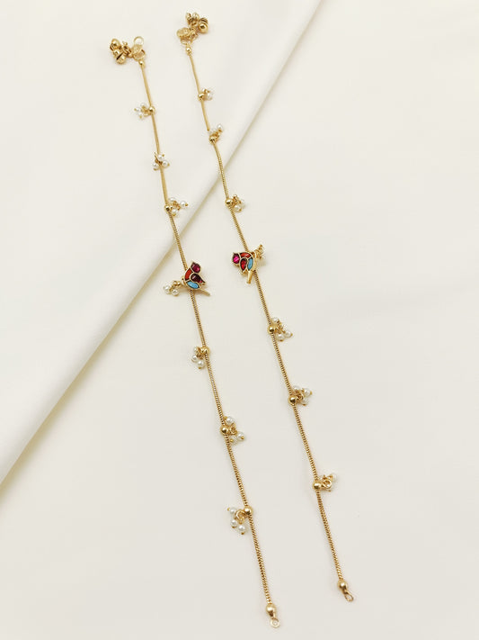 Clarissa Multi Colour Kundan Anklet