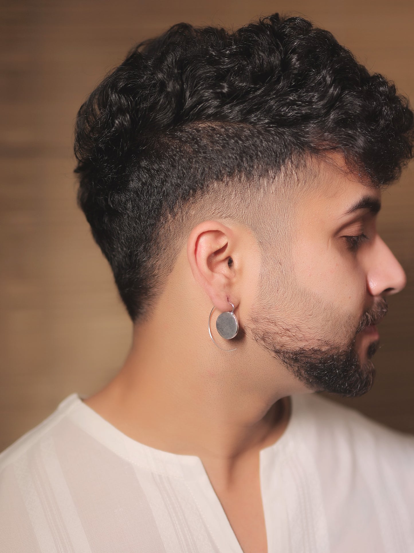 Suri Silver Men's Earrings