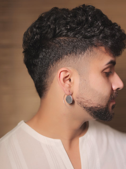 Suri Silver Men's Earrings