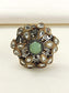 Hasina Mint Green Stone Gold Plated Boutique Ring