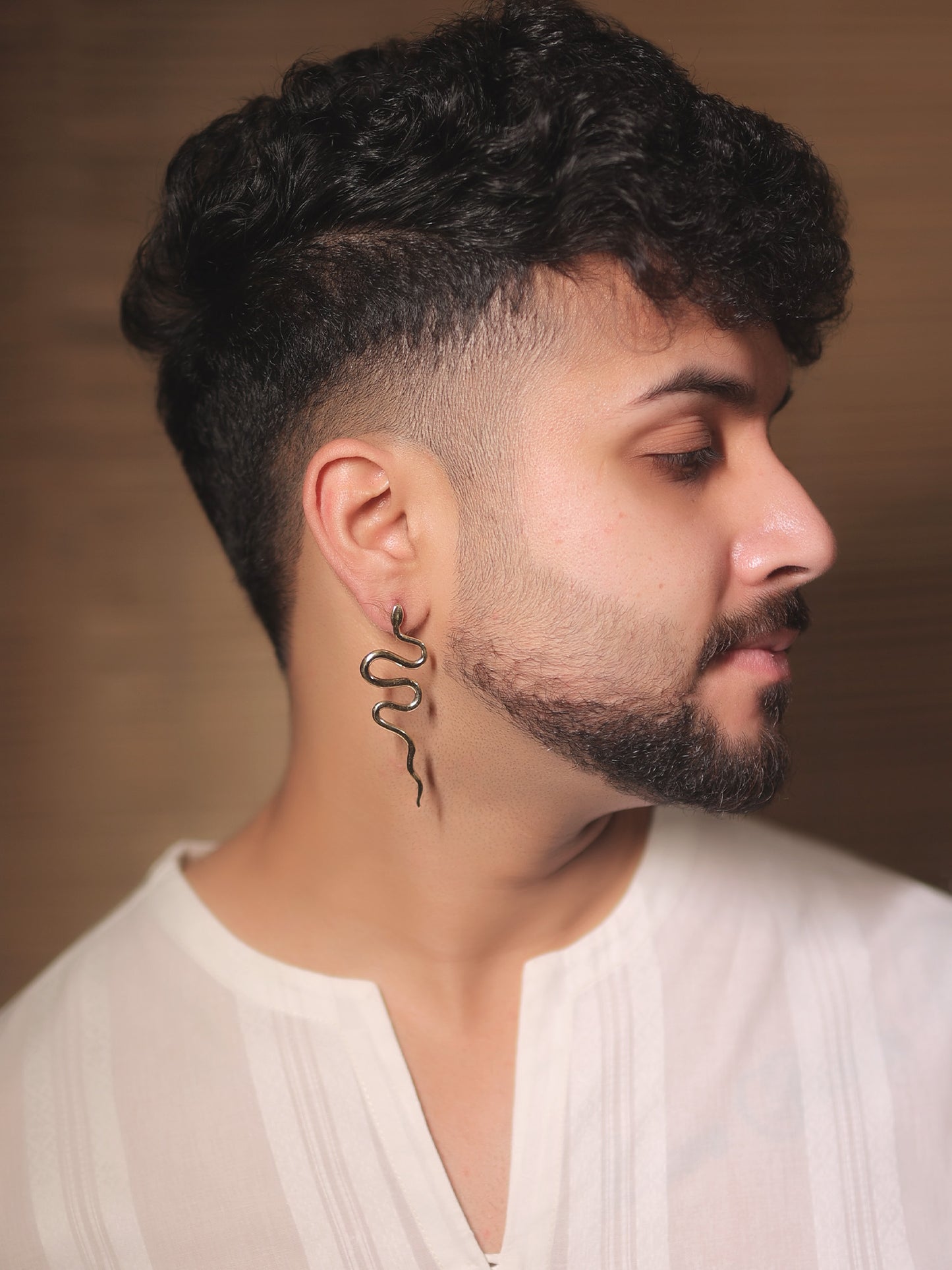 Leah Golden Men's Earrings