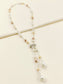 Conoidal Off White Beads Neckpiece