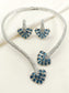 Darshika Blue American Diamond Hasli Styled Set