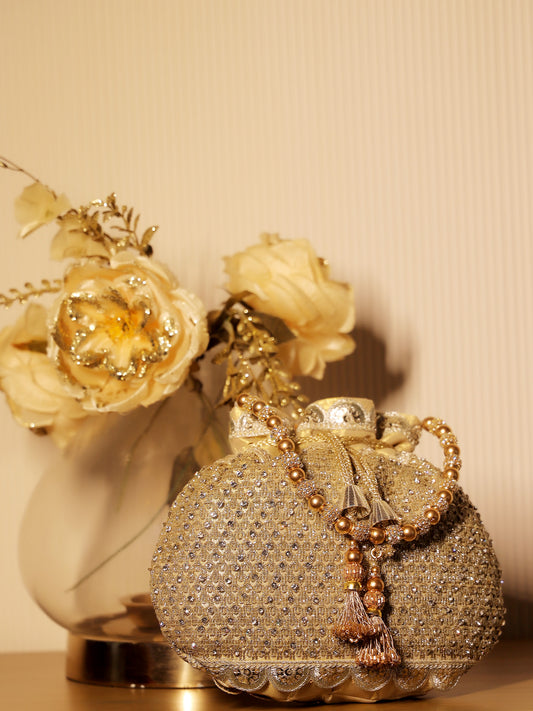 Elaya Copper Potli Bag