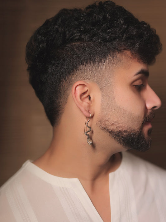 Fahe Golden Men's Earrings