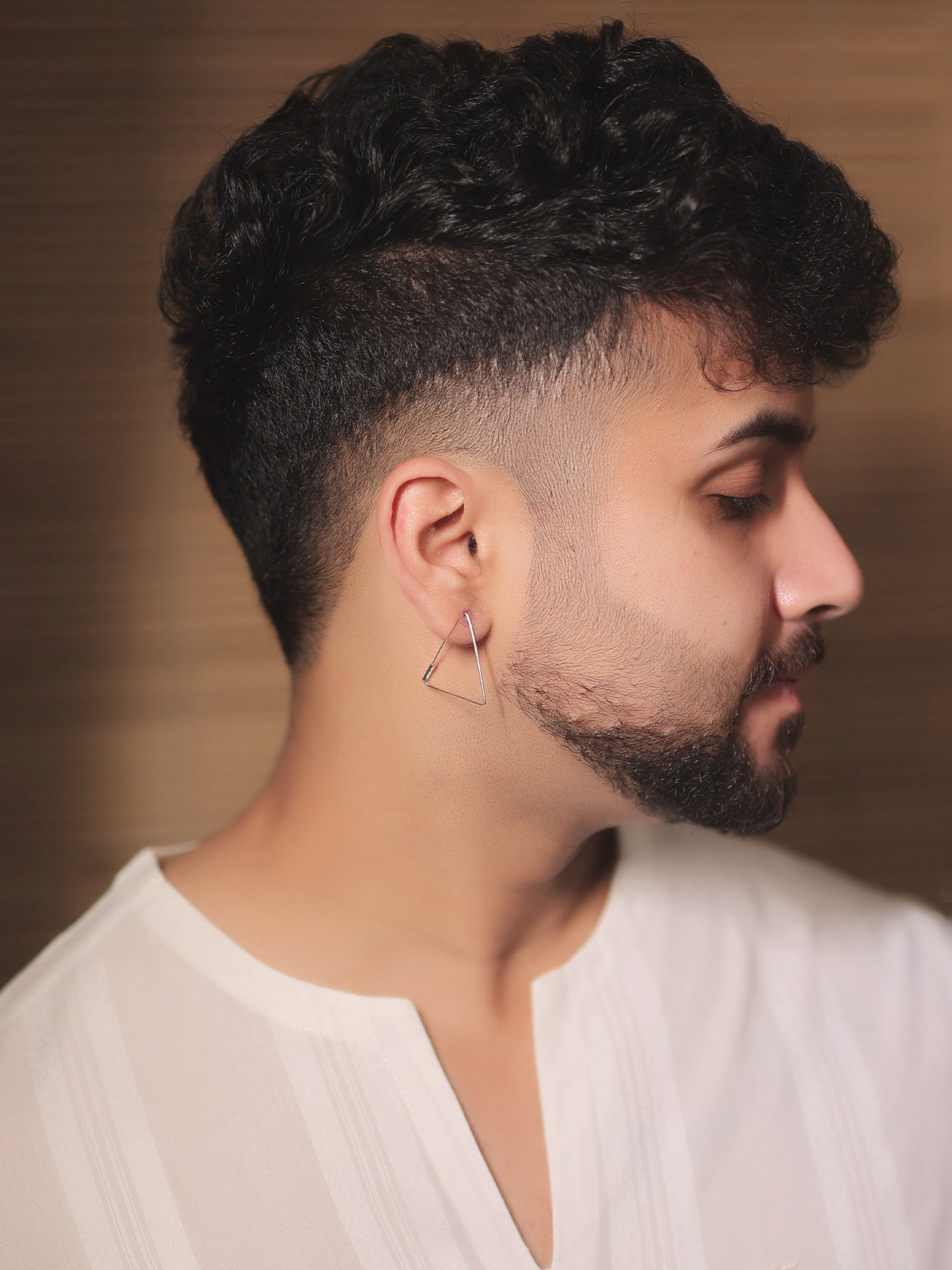 Jairaj Silver Men's Earrings