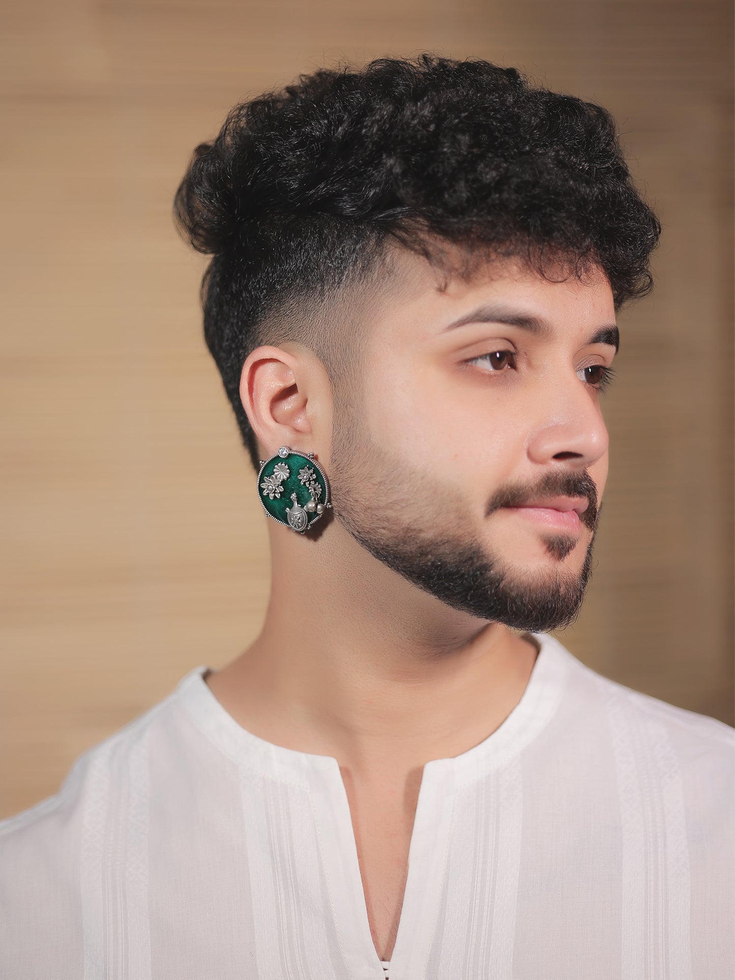 Shyam Green Men's Tops
