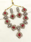 Aarna Red Victorian Necklace Set