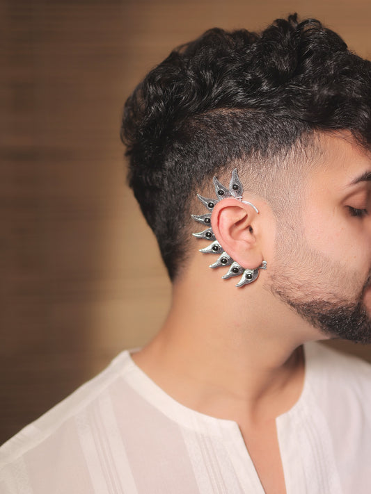 Josephine Black Men's Earcuffs