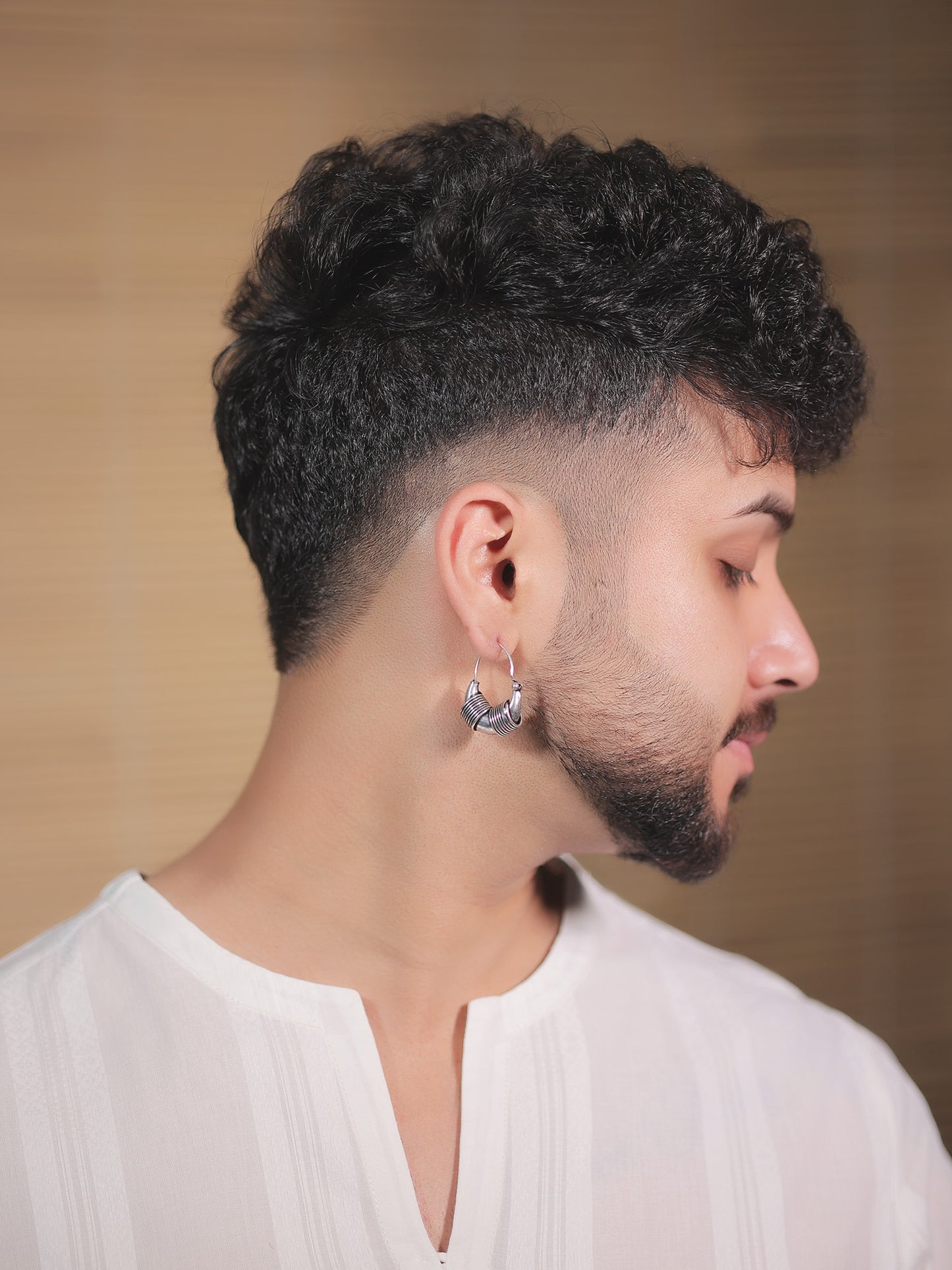 Panchit Plain Men's Earring