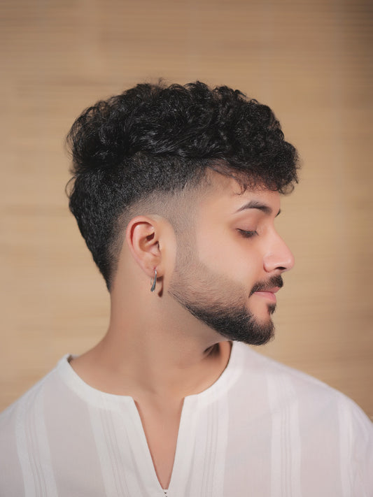 Suvik Silver Men's Earrings