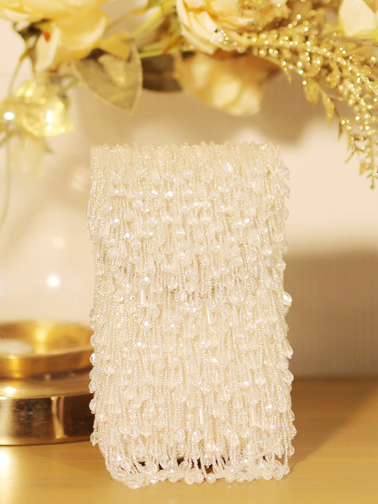 Rosalie Silver Evening Clutch