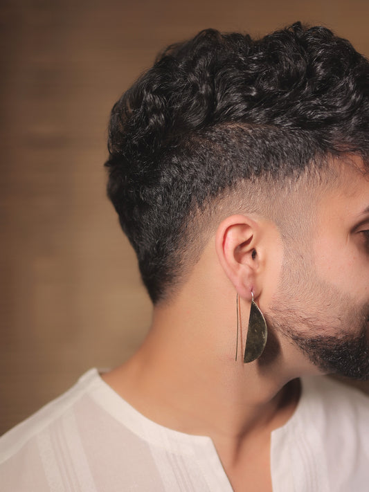 Zora Golden Men's Earrings