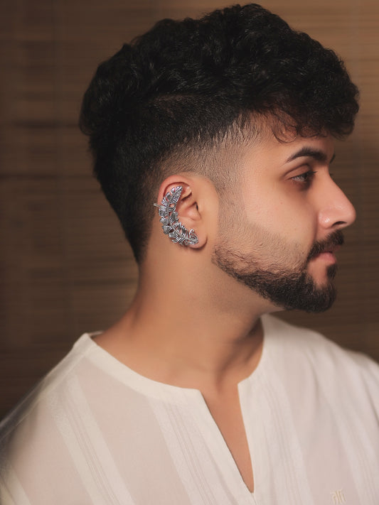 Aadith Silver Men's Earrings[Price Is for Pair]