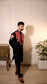 Samardh Garba Black Tassel Kurta Set.