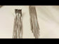 Takshi Long Silver Chain Earrings