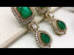 Anuprabha Emerald Victorian Earrings