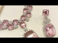 Rachita Pink American Diamond Set