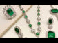 Clemence Green American Diamond Necklace Set