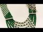 Himangi Emerald American Diamond Necklace Set