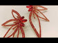 Teena Red Floral Earrings