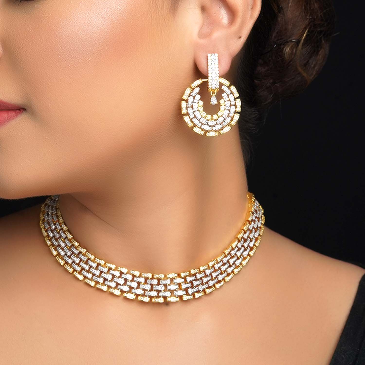 Diamond Choker Necklace, 2.37 Carats Total, 14K White Gold | Diamond Stores  Long Island – Fortunoff Fine Jewelry