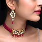 Mumtaaz Kundan Choker With Ruby Beads