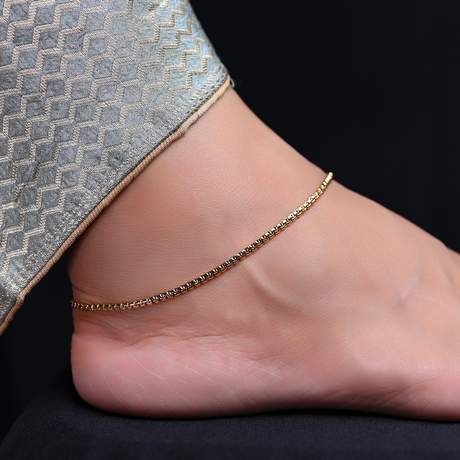 Sonam Gold Plated Delicate Payal/Anklet – AG'S