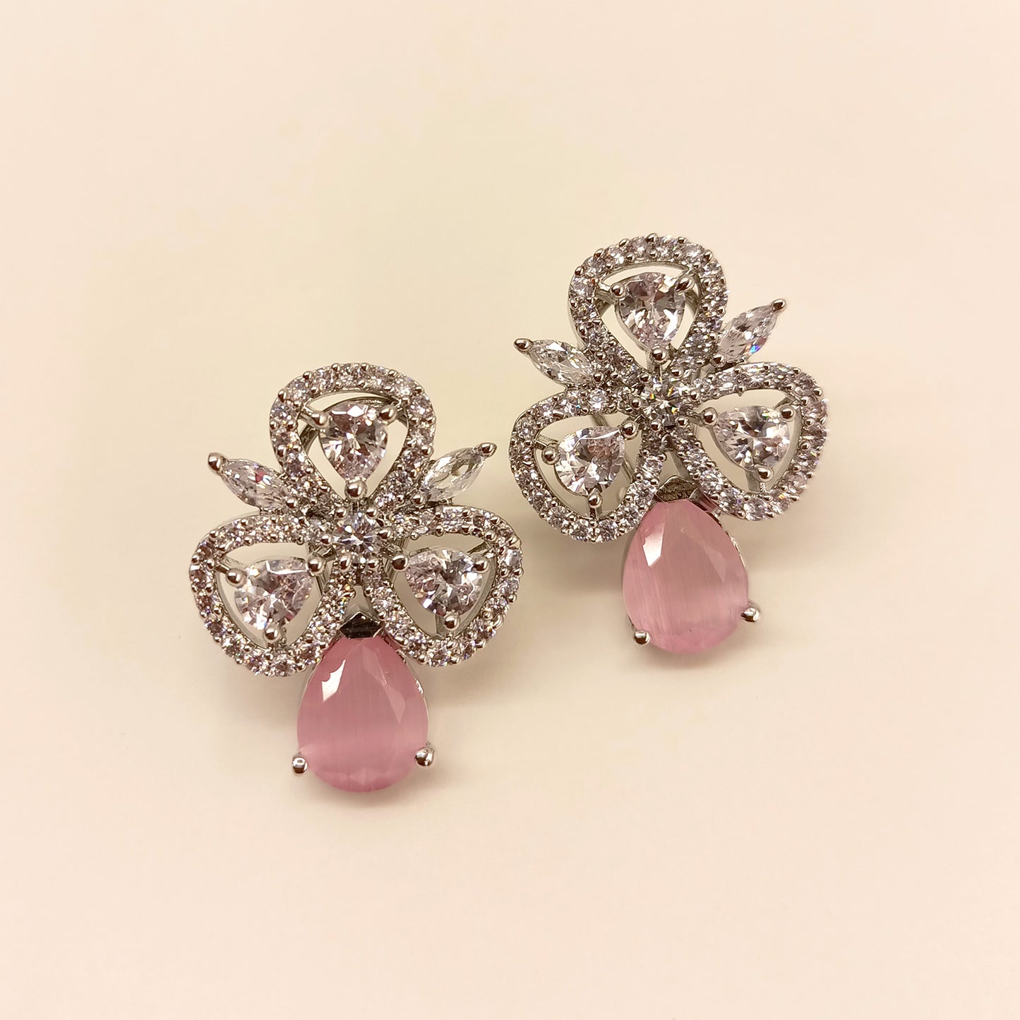 Rashi American Diamond Baby pink Tops