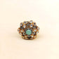 Hasina Mint Green Stone Gold Plated Boutique Ring