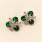 Sanvi American Diamond Green Emerald Tops