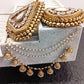 Simmi Off White Gold Plated Ear Chain