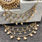 Sejal Off White Pearl Gold Plated Ear Chain
