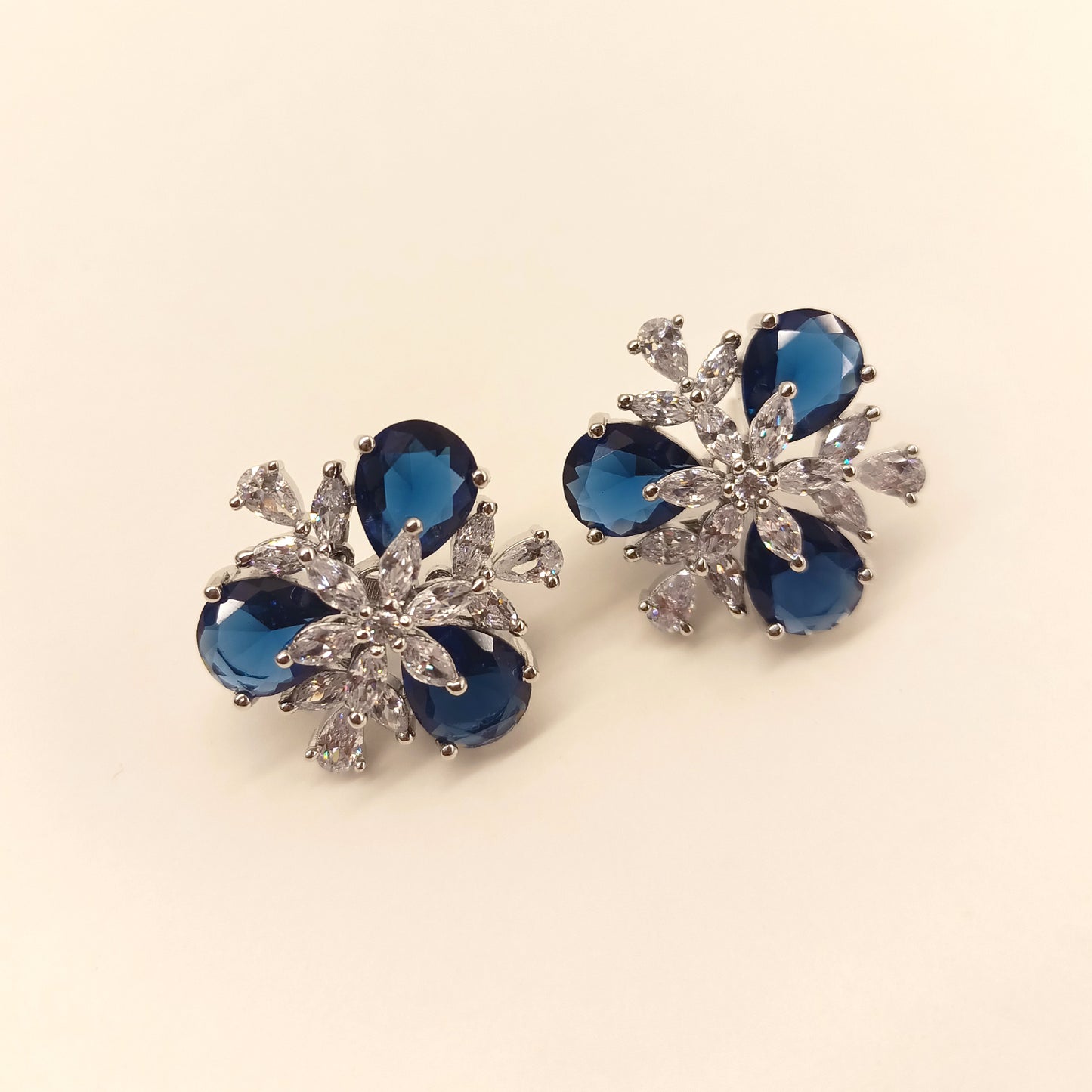 Sadhna American Diamond Blue Sapphire Tops