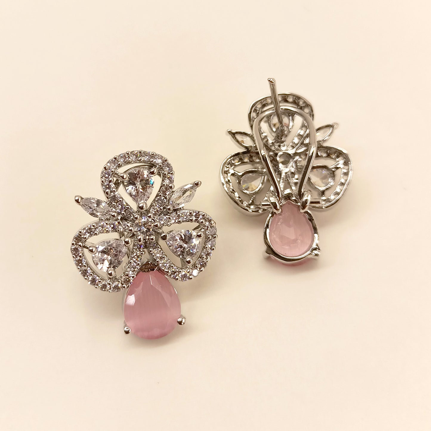 Rashi American Diamond Baby pink Tops