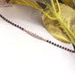 Sharmila Diamond Piece With Black Beads Rose Plated Hand Mangal Sutra