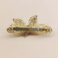 Anjita Butterfly American Diamond Gold Plated Hair Clip