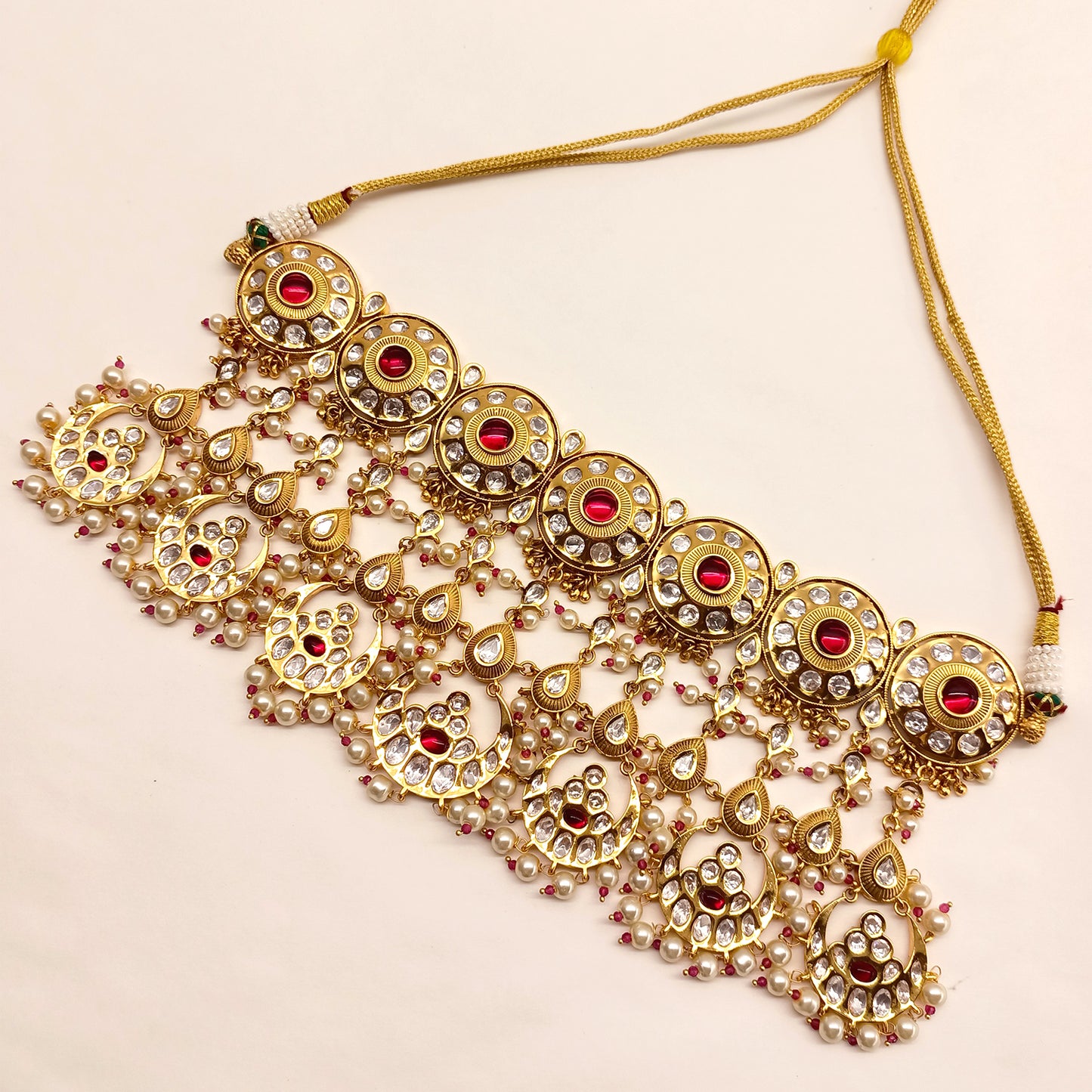 Zakirah Kundan Semi Bridal Necklace Set