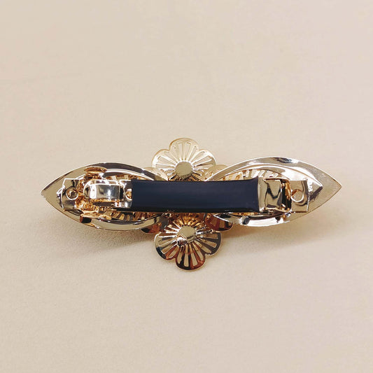 Dolly Copper Diamond Stone Gold Plated Hair Clip