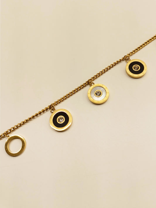 Nirali Golden Chain Bracelet