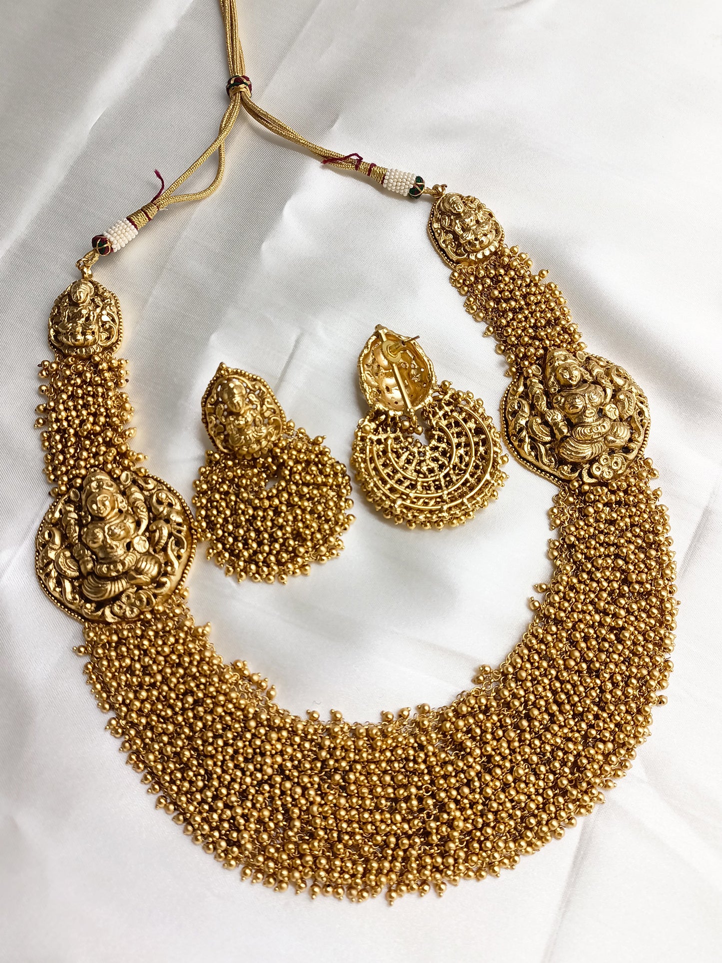 Aneeqa Long Temple Necklace Set