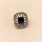 Rajlaxmi American Diamond Blue Sapphire Tops