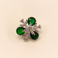 Sanvi American Diamond Green Emerald Tops
