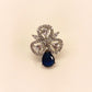 Rashmi American Diamond Blue Sapphire Tops