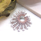 Naitra American Diamond Rhodium Plated Pearl Tops