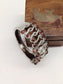 Vrisha Silver American Diamond Bracelet With Pink Stone