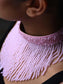 Azra Western Neckpiece With Baby Pink Beads